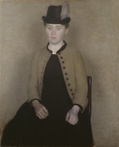 アイダ・イルステッド、後に芸術家の妻 作： Vilhelm Hammershøi
