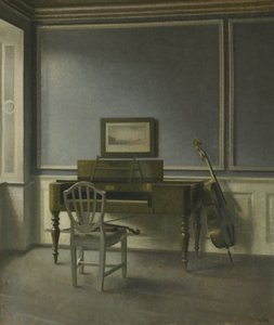 インテリアミュージック・ルーム、ストランドガーデ30 作： Vilhelm Hammershøi