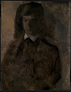 画家の弟で画家のスヴェン・ハンマースホイ 作： Vilhelm Hammershøi