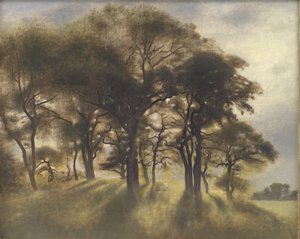 コペンハーゲン北部、Jægersborg Deer Park、Fortunen の近く 作： Vilhelm Hammershøi