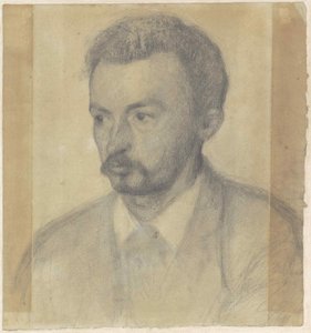 自画像、1895。 作： Vilhelm Hammershøi