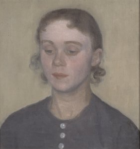 芸術家の妻、アイダ・ハンマースホイ、ニー・イルステッド 作： Vilhelm Hammershøi