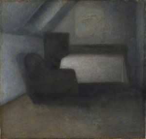  作： Vilhelm Hammershøi