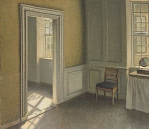 ベッドルーム、Strandgade 30、1906 作： Vilhelm Hammershoi