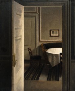 インテリア、Strandgade 30、1904 作： Vilhelm Hammershoi