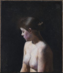 ヌード女性モデル 作： Vilhelm Hammershoi