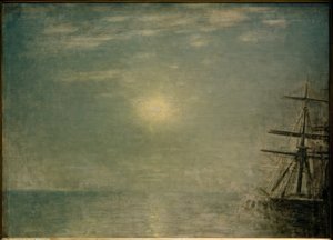海の向こうの太陽 作： Vilhelm Hammershoi