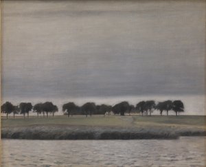 ゲントフテ湖、サン・レインの調査 作： Vilhelm Hammershoi