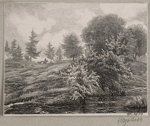 湿原の丘 作： Vilhelm Kyhn
