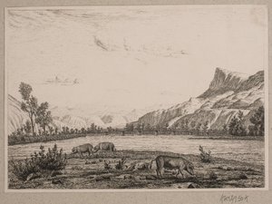 チロルの山岳地帯 作： Vilhelm Kyhn