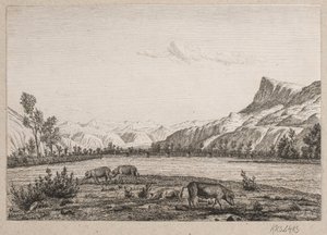 チロルの山岳地帯 作： Vilhelm Kyhn