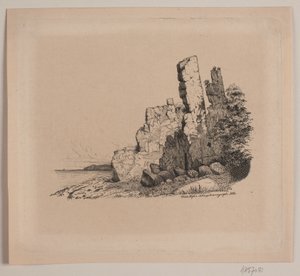 ボーンホルムの岩の多い海岸 作： Vilhelm Kyhn