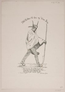デンマーク語： 風刺的肖像画 作： ヴィルヘルム・キン