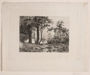 森の端にある樫の木 作： Vilhelm Kyhn