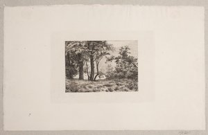 森の端にある樫の木 作： Vilhelm Kyhn