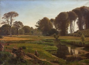 ある夏の日。 Fåborg近くのHornelandからのモチーフ 作： Vilhelm Kyhn