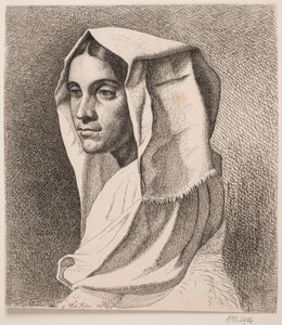 イタリアの農民の少女 作： Vilhelm Kyhn