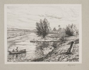 マルヌ川沿いの区画 作： Vilhelm Kyhn