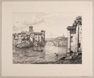 Ponte Roto i Romで出発 作： Vilhelm Kyhn