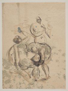 3 人の裸の女性とのコンポジション 作： Vilhelm Lundstrøm