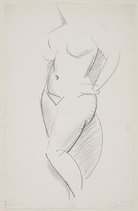 左手を腰に当てて立つ女性モデル 作： Vilhelm Lundstrøm