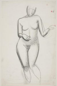 立っている女性モデル 作： Vilhelm Lundstrøm
