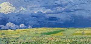 雷雲の下の麦畑、1890 | アートプリント