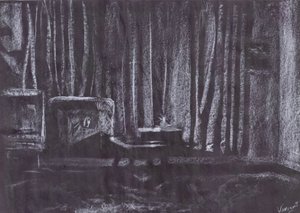 キャンドルライトによるカーテンの演出 作： Vincent Alexander Booth