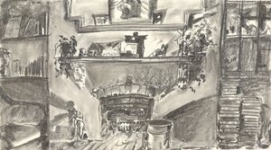 キャンドルの光で火の側 作： Vincent Alexander Booth
