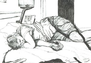 2002年、バルセロナで眠るジェーン 作： Vincent Alexander Booth