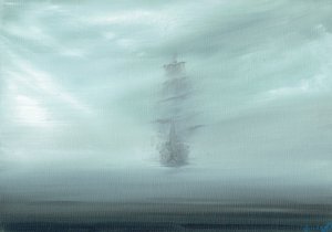パシフィックドーン、2017年（キャンバスボードに油彩）