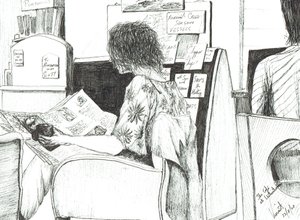 マンチェスターのWaterstonesブックショップでの朗読、2007年 作： Vincent Alexander Booth