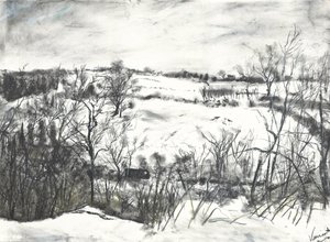 Osmotherleyの土地に積もった雪 作： Vincent Alexander Booth