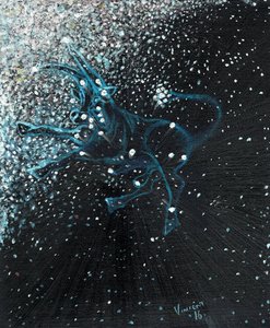 星座トーラス、2016年（キャンバスボードに油彩） 作： Vincent Alexander Booth