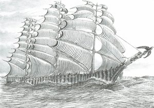 嵐を呼ぶアラル湖の海、2020年 作： Vincent Alexander Booth