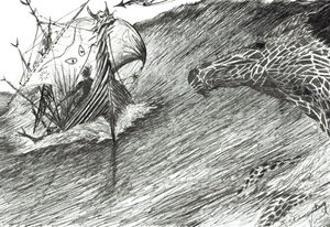 Storm Creators Atlantic、2012年（紙にインク） 作： Vincent Alexander Booth
