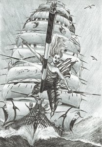 Storm Creators Lazarev Sea、2017年（紙にインク） 作： Vincent Alexander Booth
