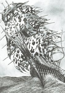 Storm Creators North Sea、2017年（紙にインク） 作： Vincent Alexander Booth