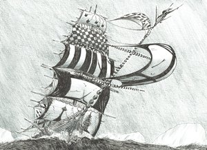 Storm Creators Prince Gustav Adolf Sea、2017年（紙にインク） 作： Vincent Alexander Booth