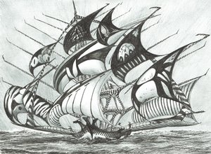 Storm Creators Visayan Sea、2017年、紙にインク 作： Vincent Alexander Booth