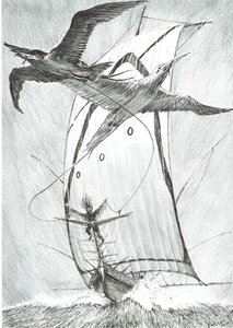 Storm Creators Wandel Sea、2017年（紙にインク） 作： Vincent Alexander Booth