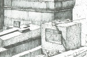 ジム・モリソンの墓（パリ、2003年 作： Vincent Alexander Booth