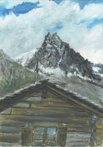 Zinal Switzerland のキャビン、2011 年 作： Vincent Alexander Booth
