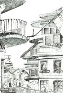 クランのカフェ - モンタナ、スイス, 2009 作： Vincent Alexander Booth