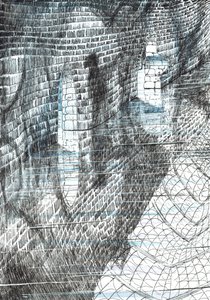 page17、フィンドホーンの森の城、2006年（紙にインク） 作： Vincent Alexander Booth