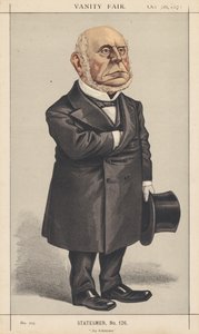 Vanity Fair：Statesman、No. 126 An Arbitrator、1872。 作： Vincent Brooks Day and Son
