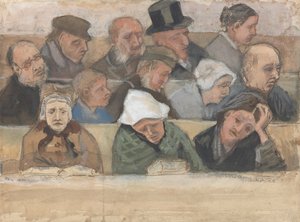 教会にて、1882年。 作： Vincent van Gogh