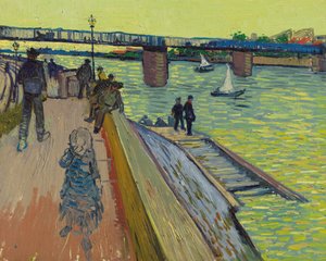 トランクタイユ橋、1888 年。 作： Vincent van Gogh