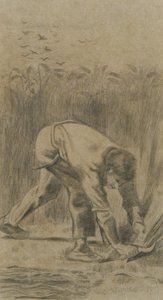 ミレーの後の死神、1880年。 作： Vincent van Gogh