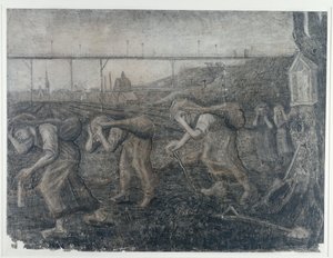 重荷を負う者たち、1881 年。 作： Vincent van Gogh